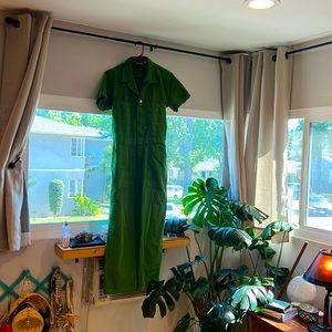 Big Bud Press Kelly Green Short Sleeve Jumpsuit Size L